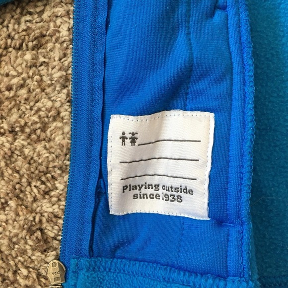 Columbia Fleece Jacket Toddler Size 12-18 Mo. Bright Blue Full Zip - Picture 7 of 8